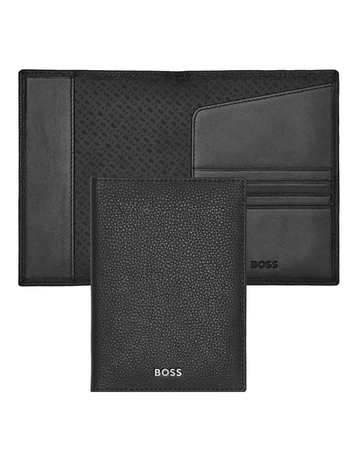 Passport Holder Classic Grained Black Leather image 2