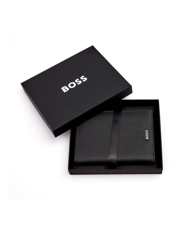 Passport Holder Classic Grained Black Leather image 6