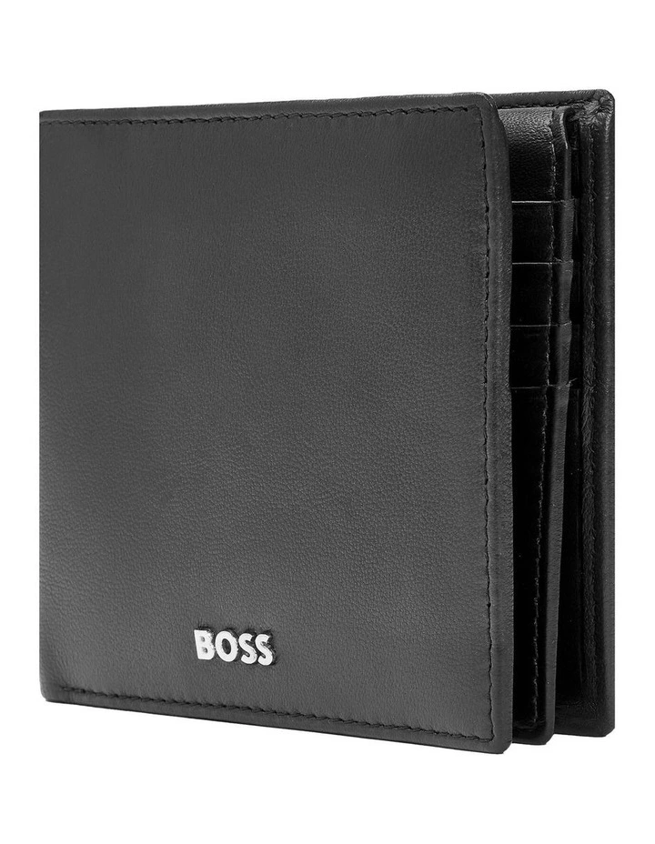 Trifold Leather Wallet Classic Smooth Black image 3