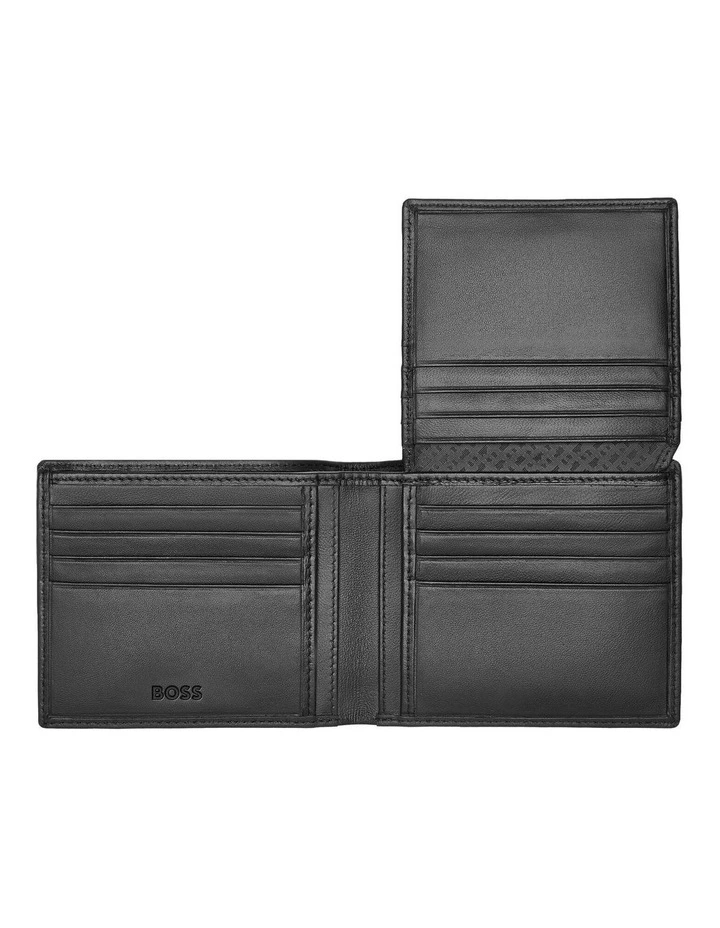 Trifold Leather Wallet Classic Smooth Black image 5