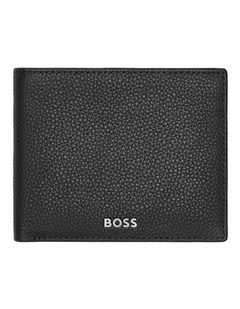 Trifold Leather Wallet Classic Grained Black
