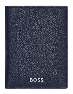 Card holder Trifold Classic Grained Navy