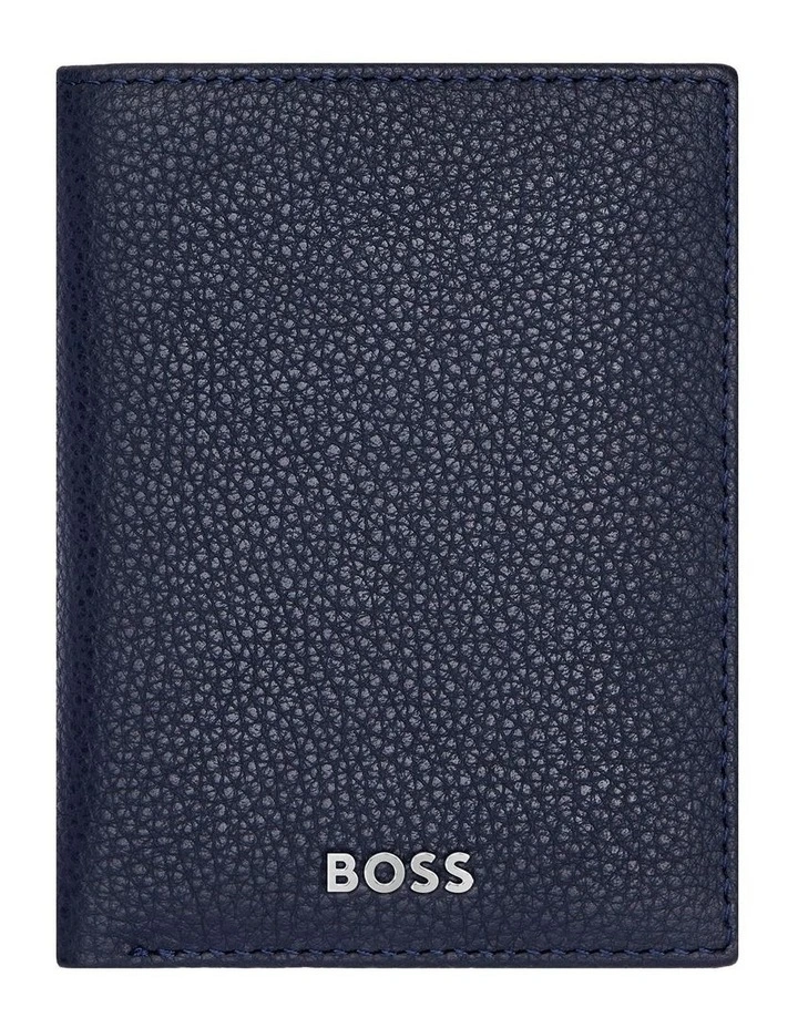 Card holder Trifold Classic Grained Navy image 1