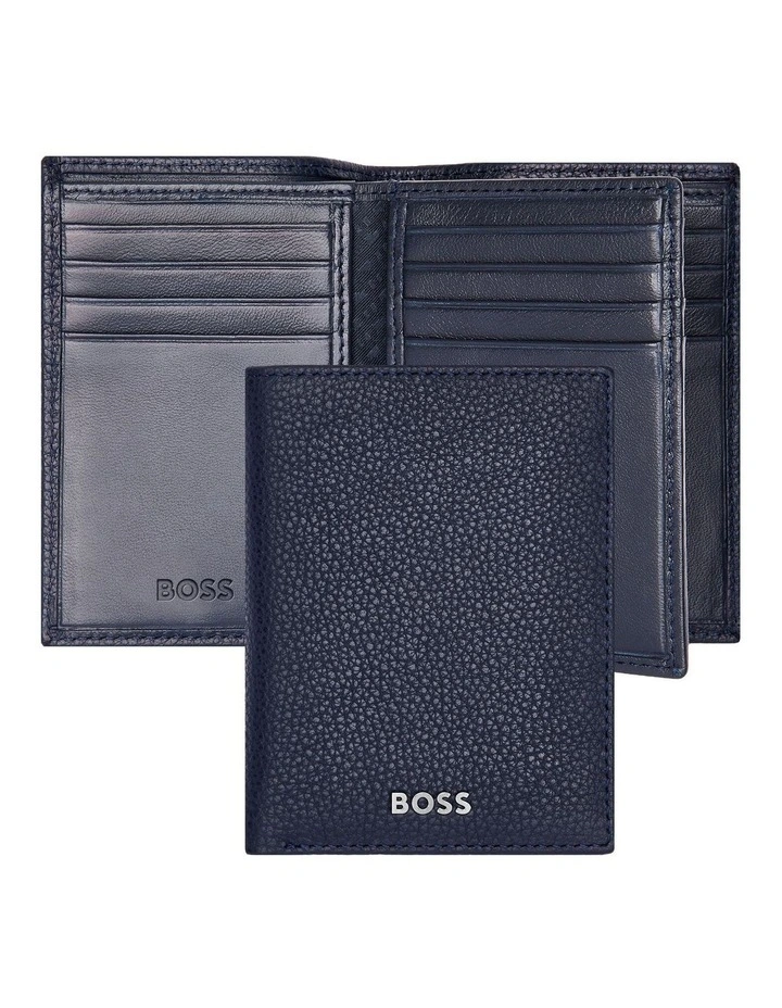 Card holder Trifold Classic Grained Navy image 2