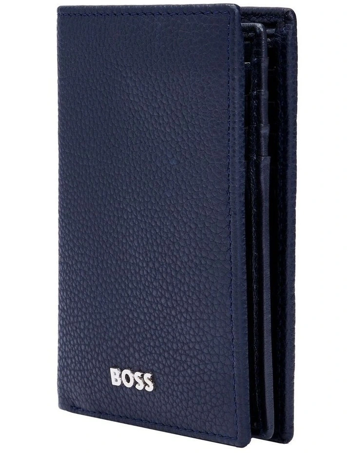Card holder Trifold Classic Grained Navy image 3