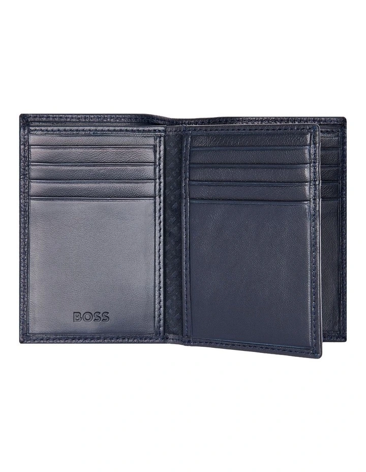 Card holder Trifold Classic Grained Navy image 4