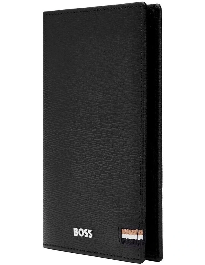Passport Holder in Iconic Black Leather image 3