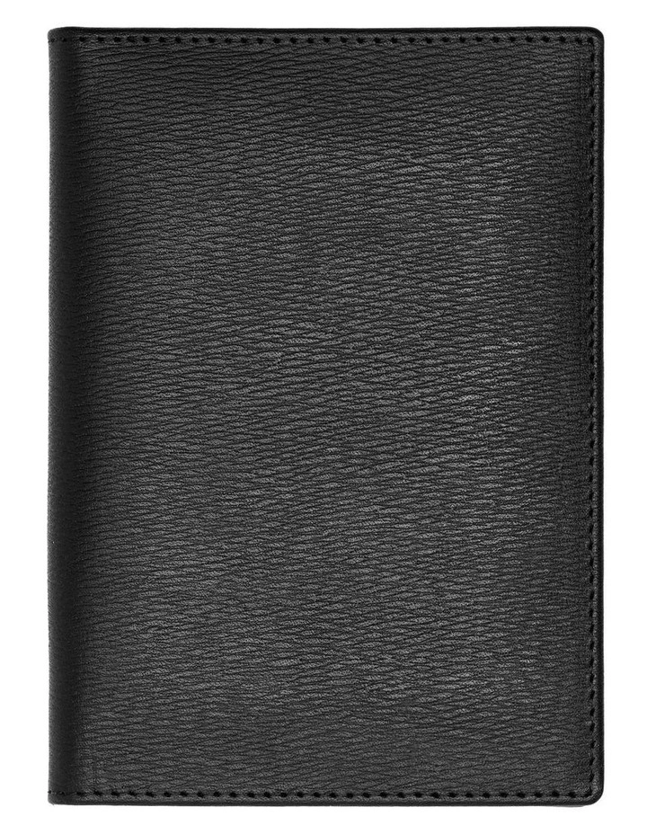 Passport Holder in Iconic Black Leather image 5