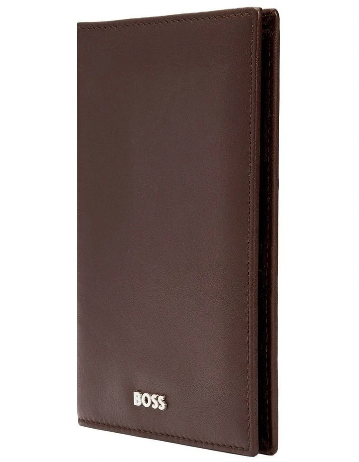 Leather Passport Holder Classic Smooth Brown image 3