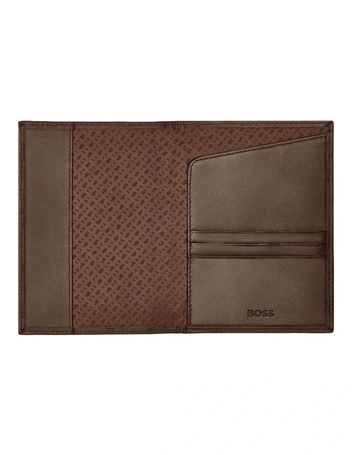 Leather Passport Holder Classic Smooth Brown image 4
