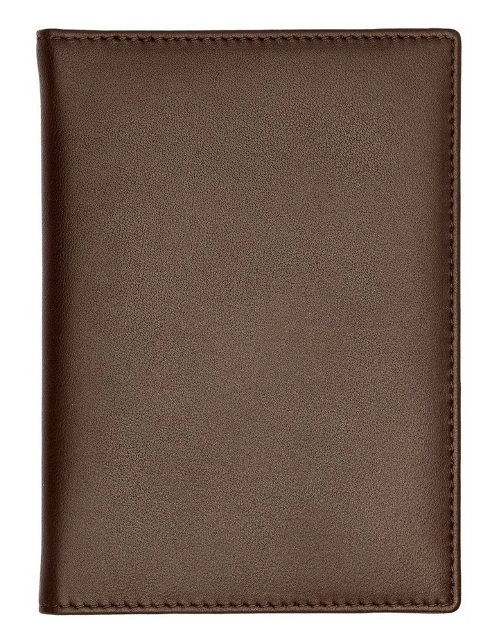Leather Passport Holder Classic Smooth Brown image 5