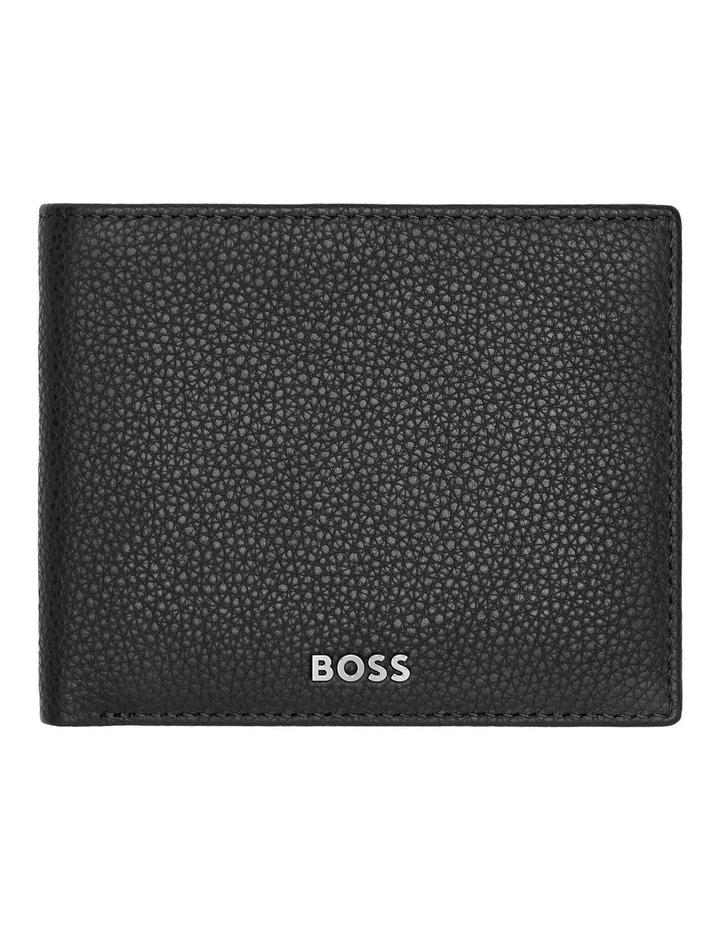 Grained Black Leather Coin Purse Wallet image 1