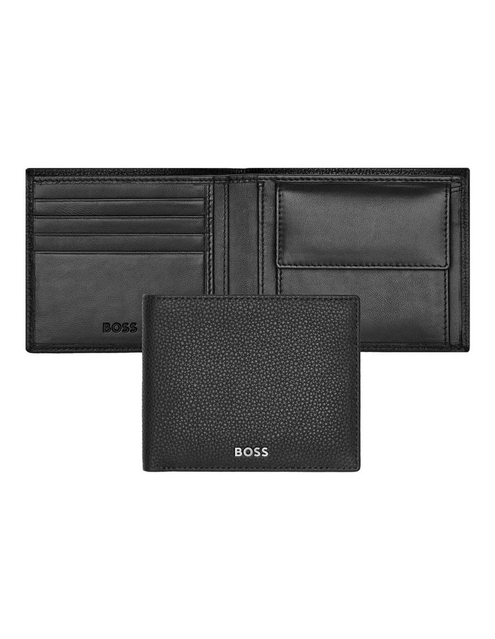 Grained Black Leather Coin Purse Wallet image 2