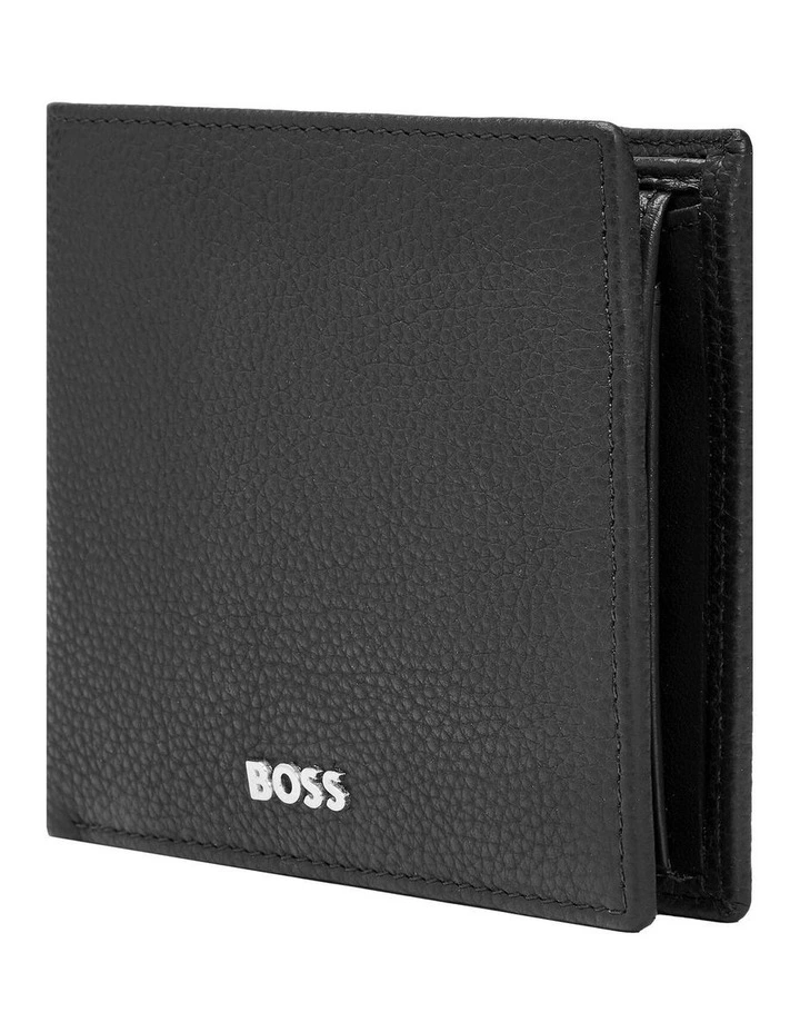Grained Black Leather Coin Purse Wallet image 3