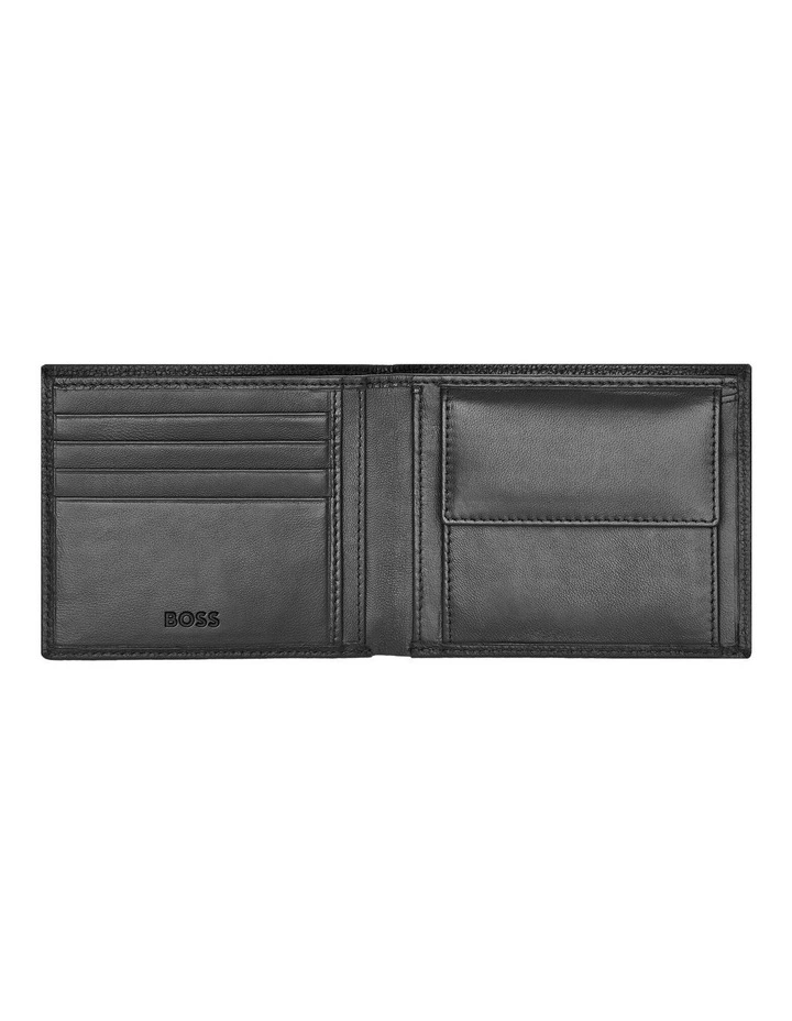 Grained Black Leather Coin Purse Wallet image 4