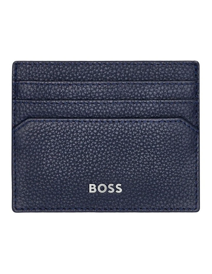 Leather Card holder Classic Grained Navy image 2