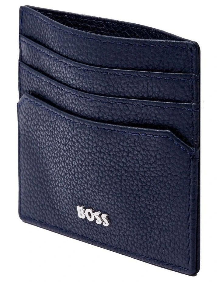 Leather Card holder Classic Grained Navy image 3