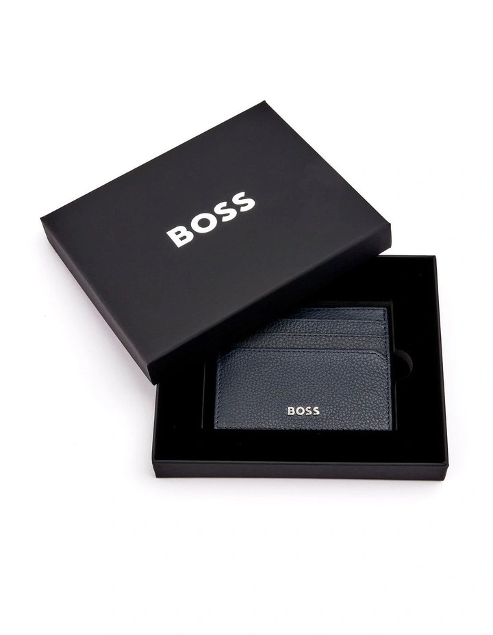 Leather Card holder Classic Grained Navy image 5