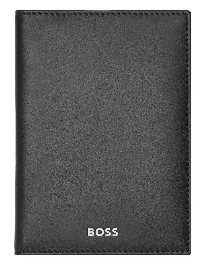 Leather Passport Holder Classic Smooth Black image 1