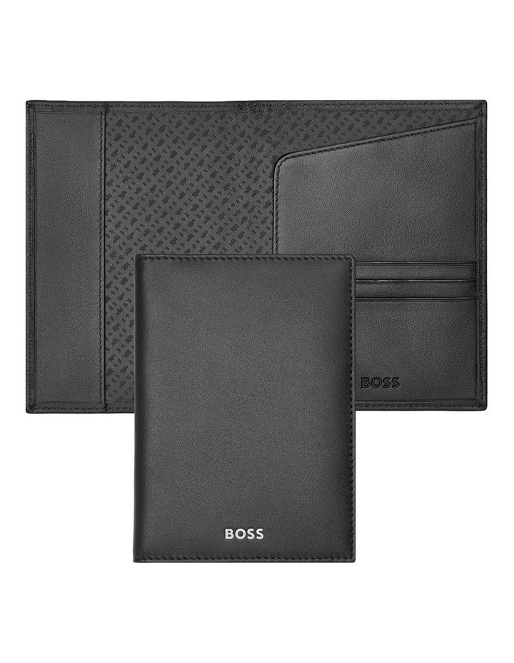 Leather Passport Holder Classic Smooth Black image 2