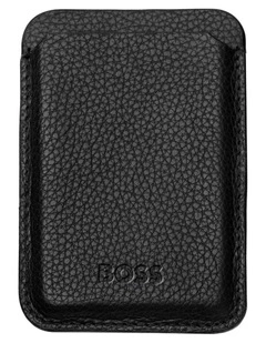 BOSS Card Holder Mobile Classic Grained Black