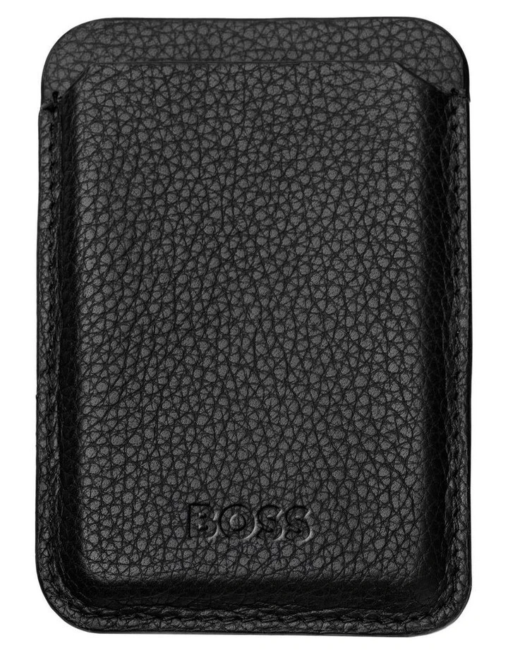 BOSS Card Holder Mobile Classic Grained Black image 1