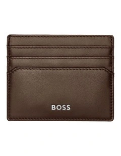 Leather Card holder Classic Smooth Brown