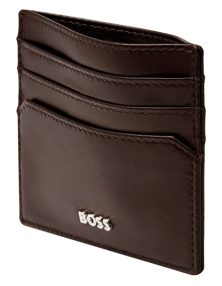Leather Card holder Classic Smooth Brown image 3