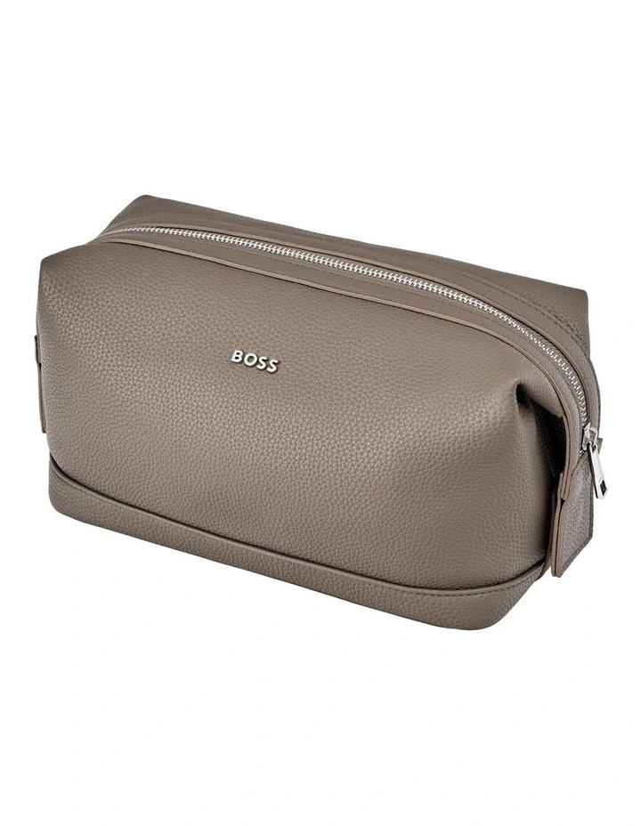 BOSS Toiletry Bag Classic Grained Taupe image 2