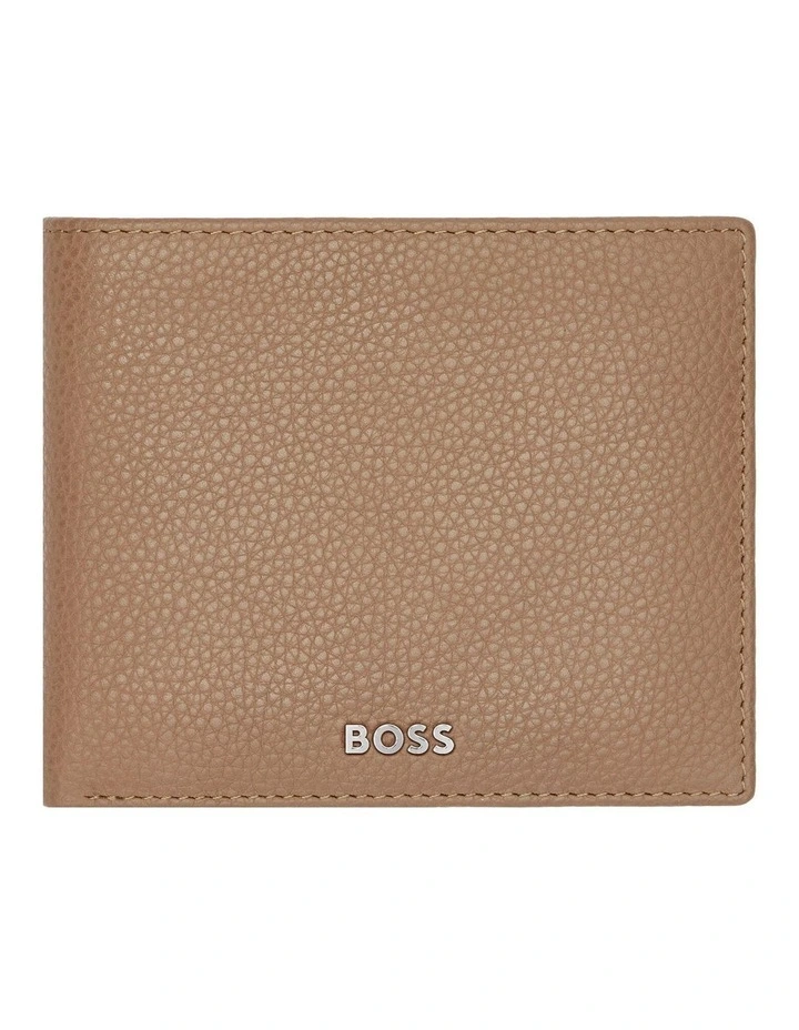 Leather Wallet Classic Grained Camel image 1