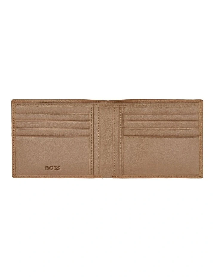 Leather Wallet Classic Grained Camel image 4