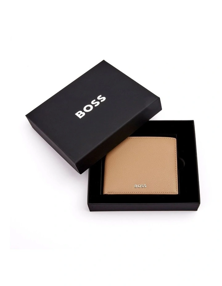Leather Wallet Classic Grained Camel image 6