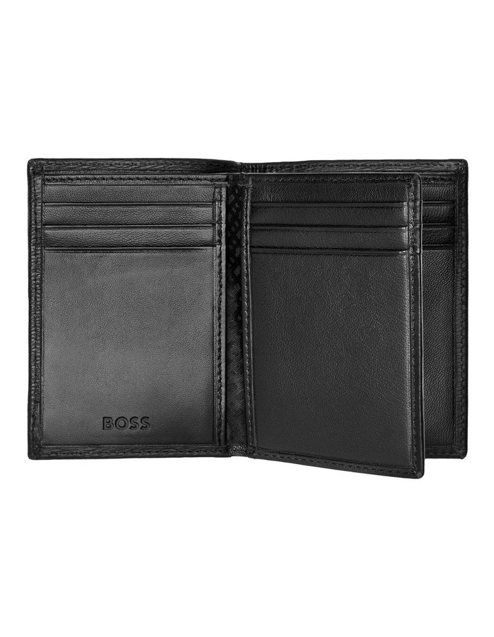 Leather Card Holder Trifold Iconic Black image 4