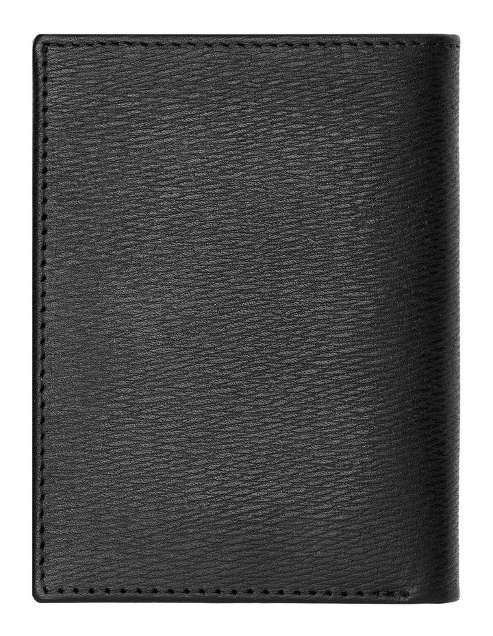 Leather Card Holder Trifold Iconic Black image 5