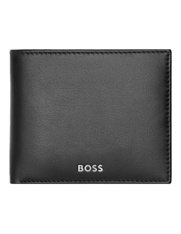 Smooth Black Leather Coin Purse Wallet image 1