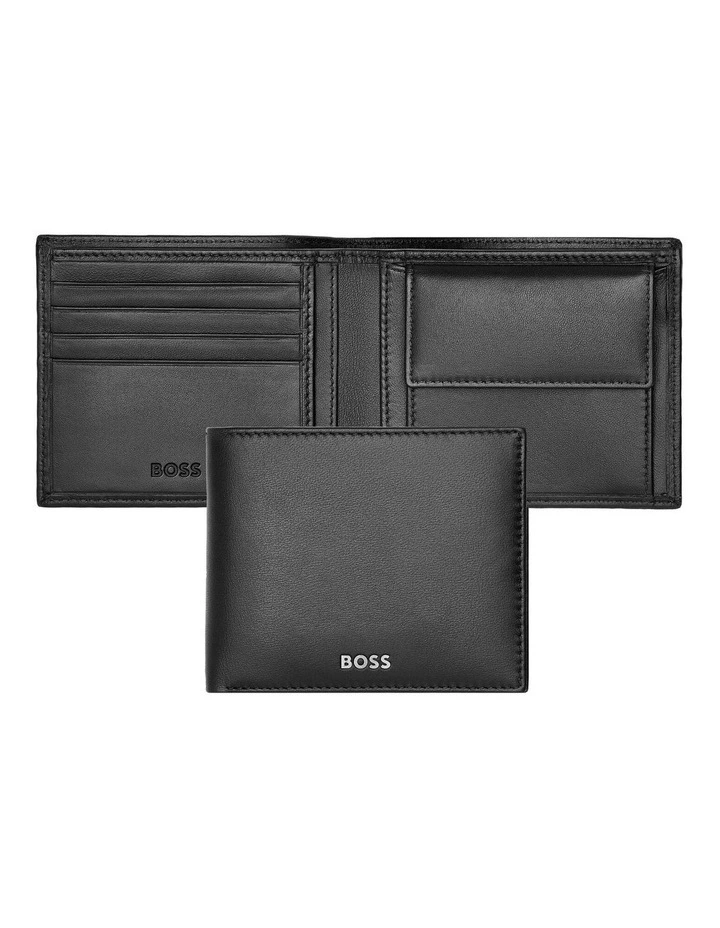 Smooth Black Leather Coin Purse Wallet image 2