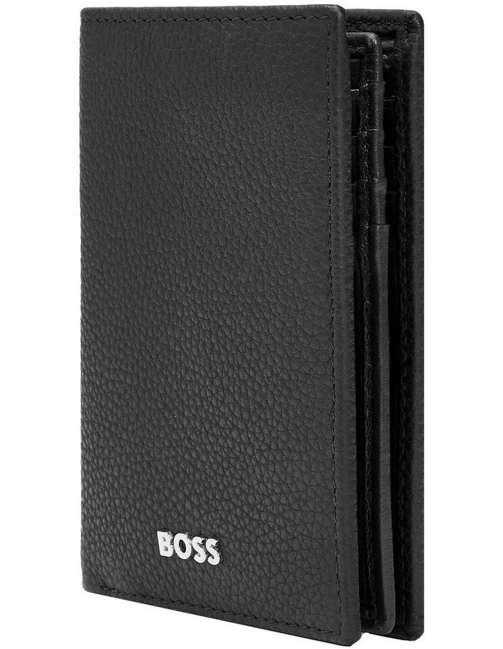 Boss Leather Card Holder Trifold Grained Black image 3