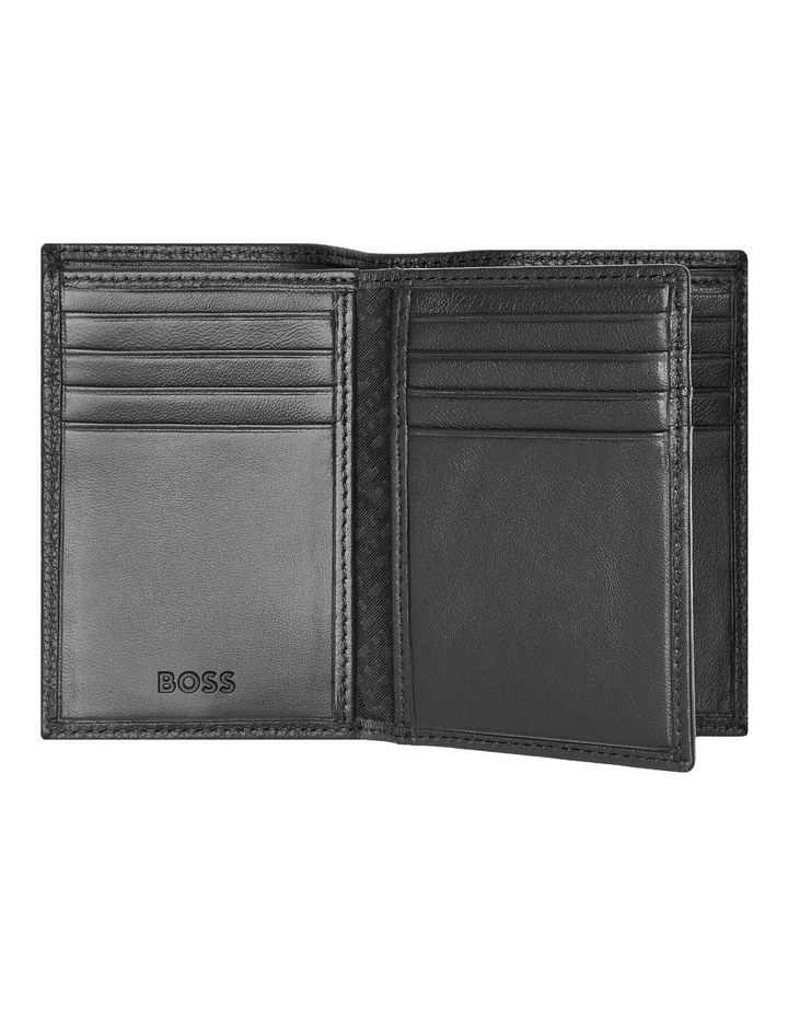 Boss Leather Card Holder Trifold Grained Black image 4
