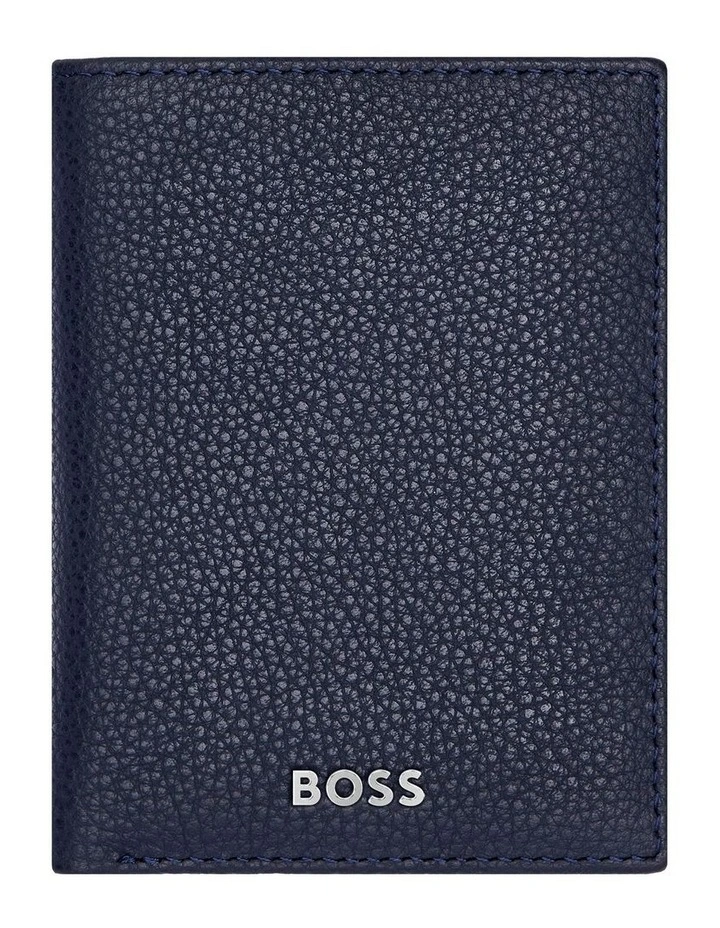 BOSS Folding card holder Classic Grained Navy image 1