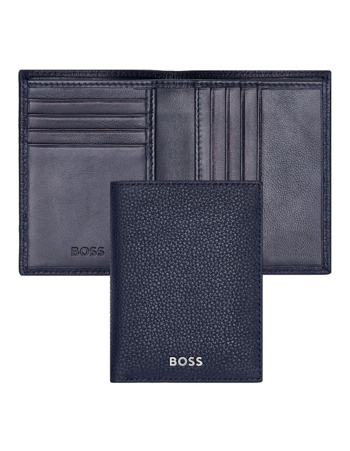 BOSS Folding card holder Classic Grained Navy image 2