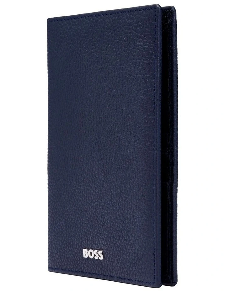 Boss Passport Holder Classic Grained Black Leather image 3