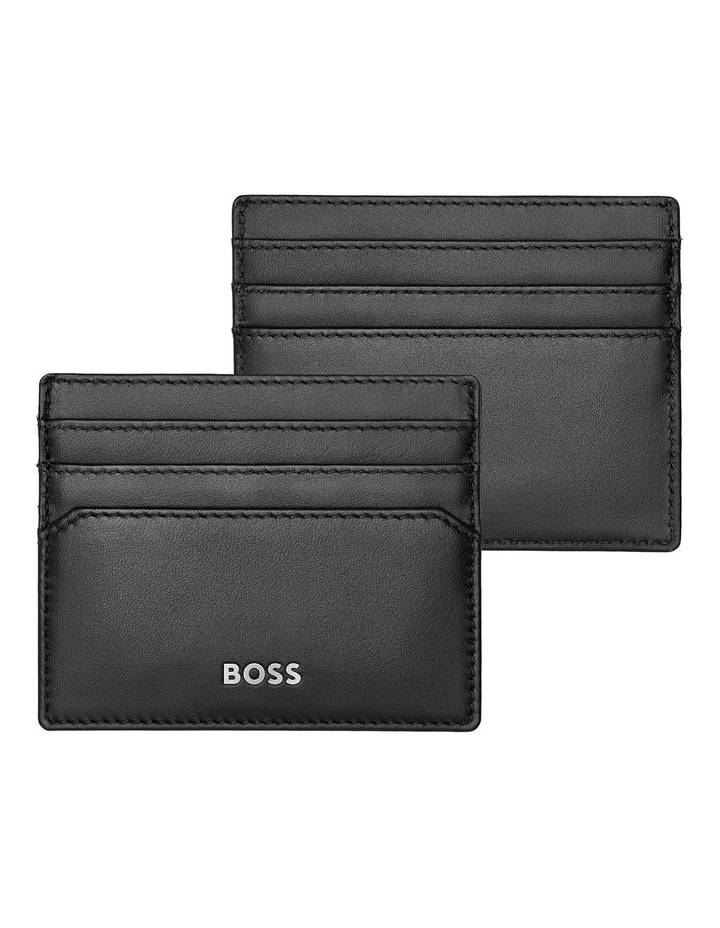 Boss Leather Card Holder Classic Smooth Black image 2