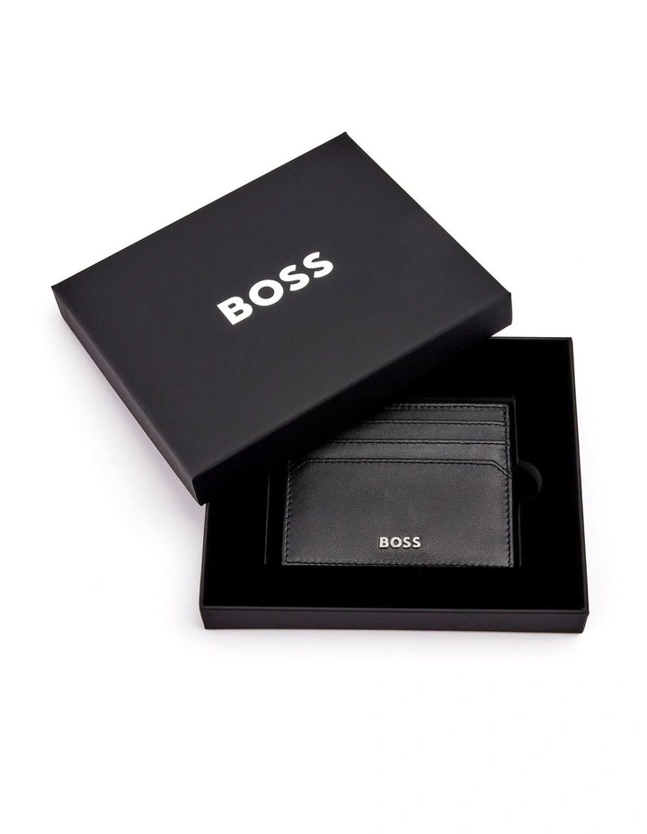 Boss Leather Card Holder Classic Smooth Black image 5