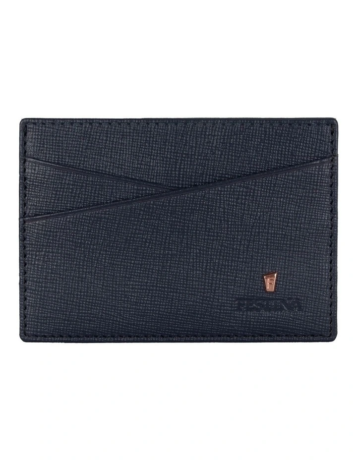 Leather Card Holder Chronobike Navy image 1