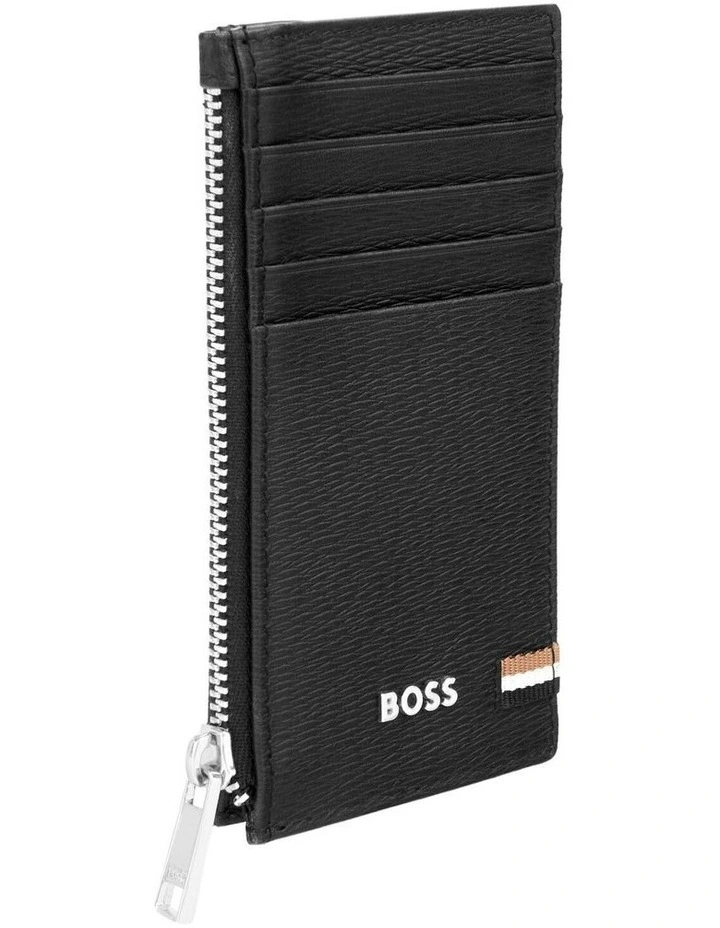 Card Holder Zip Iconic Black image 4