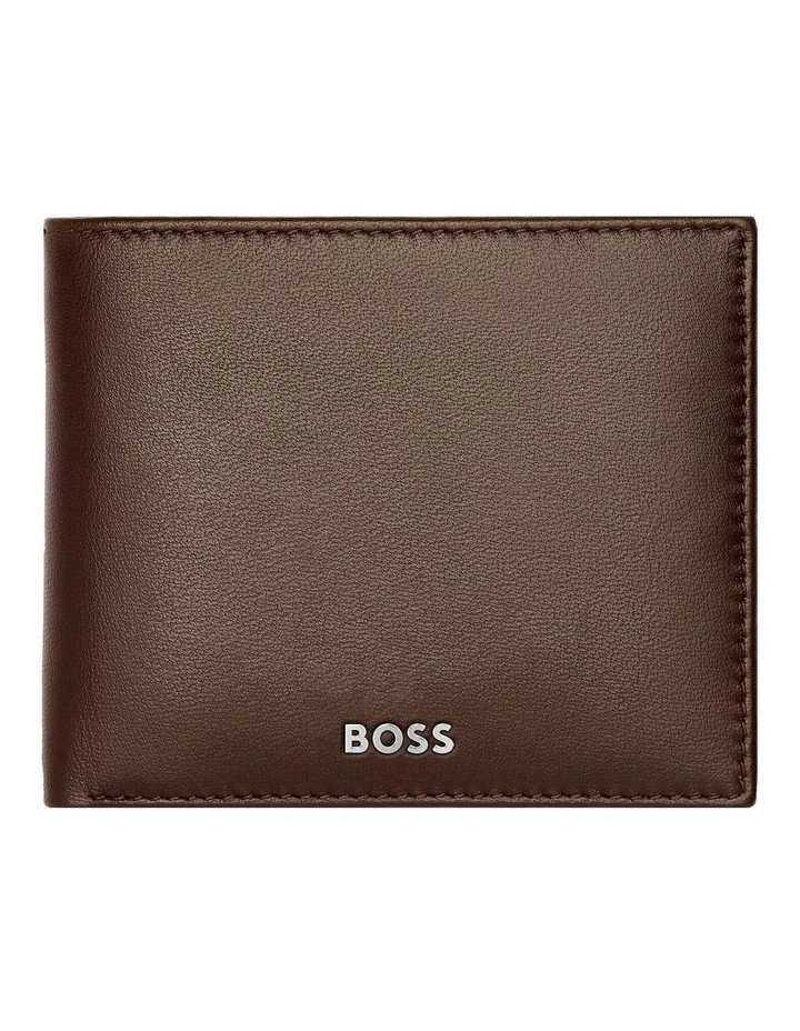 Leather Wallet Classic Smooth Brown image 1