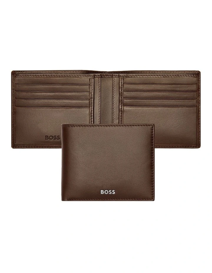 Leather Wallet Classic Smooth Brown image 2