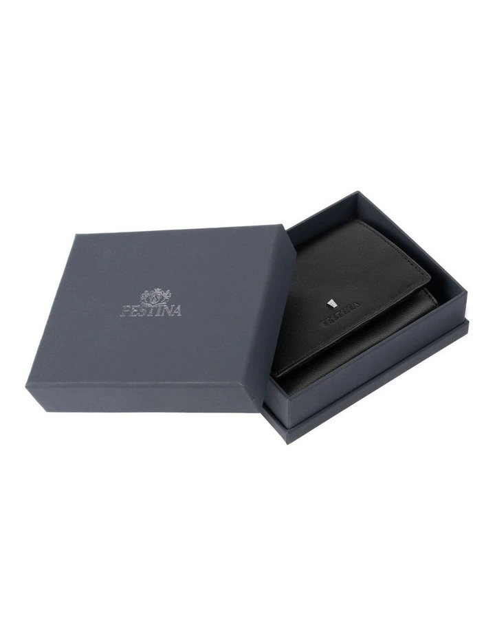 Festina Black Leather Card Holder Trifold image 5
