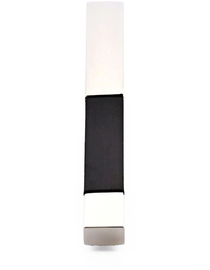 Polished Stainless Steel with Brushed Ion Plated Gun Metal Tie Slide image 1