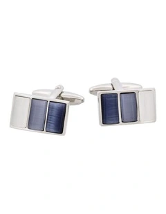 Cat's eye Cufflinks multi grey